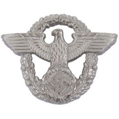 WW2 German Police Officer Cap Badge