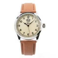 Ailager® British RAF Service Watch - The Airman Pilot's Watch - Brown Strap